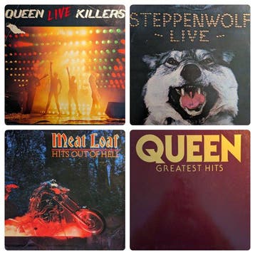 Queen, Meat Loaf, Steppenwolf - 4 Vinyl records: Queen,, Cd's en Dvd's, Vinyl Singles, Nieuw in verpakking
