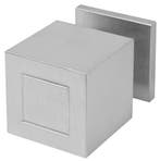 Knopkruk SQUARE JB200PD ongeveerd op rozet mat rvs, Verzenden, Nieuw