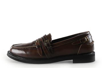 Stefano Lauran Loafers in maat 40 Bruin, Kleding | Dames, Schoenen, Bruin, Verzenden, Overige typen, Zo goed als nieuw