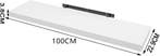2dekans | Woltu RG9317ws Zwevende Wandplank – 100x22,9x3,8, Ophalen of Verzenden, Zo goed als nieuw
