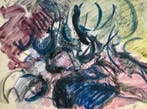 René Mels (1909-1977) - Composition abstraite gestuelle, Antiek en Kunst