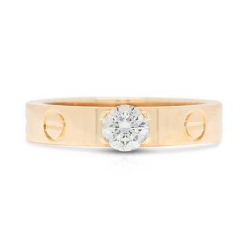 Cartier - Ring - Love - 18 karaat Geel goud - 0.28ct. tw., Nieuw