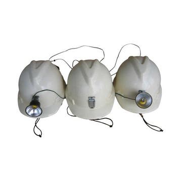 Helm (3) - Industrial - Unieke set van 3 originele MSA Super