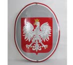 Wapen van Polen – Witte Adelaar - Emaille bord - Staal,