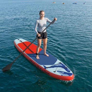 vidaXL Opblaasbaar Stand Up Paddle Board SCYLLA 305 x 76 x, Watersport en Boten, Verzenden, Nieuw