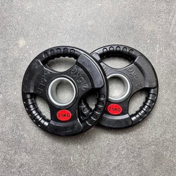 KRAKEN Tri-Grip halterschijven 2 x 2,5 kg nieuw in doos, Verzenden, Nieuw