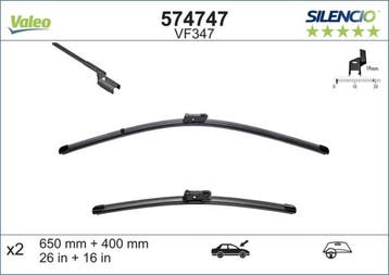Valeo - Valeo Silencio VM347 flatblade set, Ophalen of Verzenden, Zo goed als nieuw