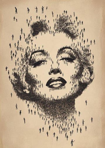 Louis Dourand - Icon Made of Us, Marylin Monroe, Antiek en Kunst