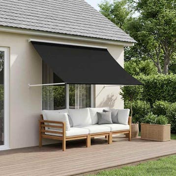 vidaXL Markies Zwart 300 x 150 cm 180 g / m² Polyester met, Verzenden, Nieuw