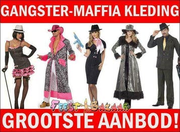 Maffia Kleding Gangster Pak Al Capone Kostuum Hoed Sigaar, Ophalen of Verzenden, Nieuw