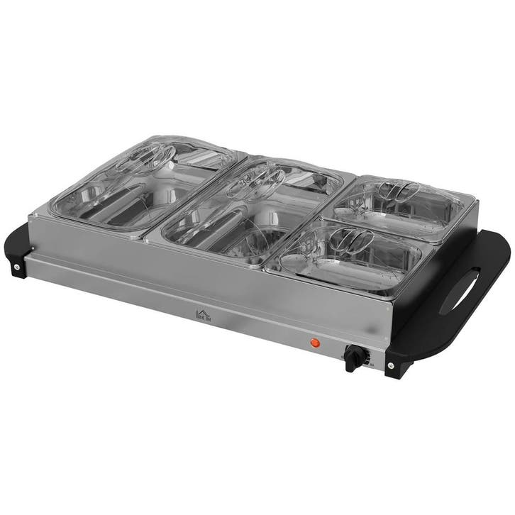 TRUUSK Buffetwarmer 6,8L - 300 Watt - Roestvrij Staal - Vers, Witgoed en Apparatuur, Waterkokers, Nieuw, Verzenden