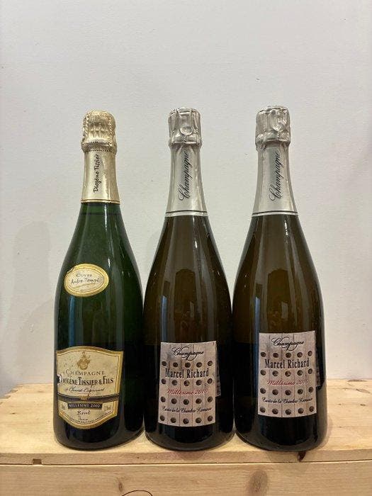 Champagne Marcel Richard & Champagne Diogène Tissier et Fils, Verzamelen, Wijnen