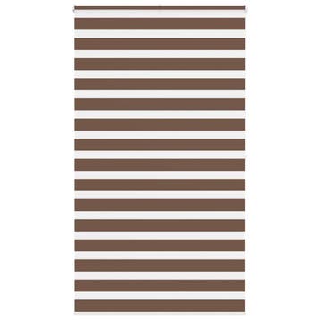 vidaXL Zebra rolgordijn 135x200 cm stofbreedte 130,9cm, Verzenden, Nieuw, Bruin