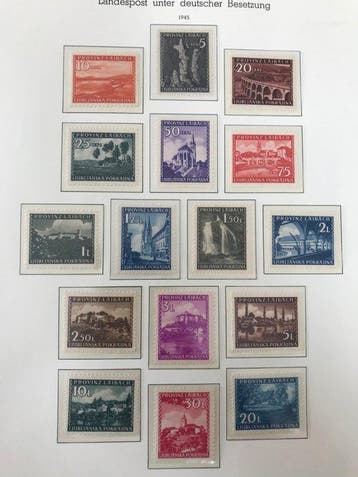 Duitse Rijk - Bezetting van Ljubljana (1944-1945) 1945 -, Gestempeld