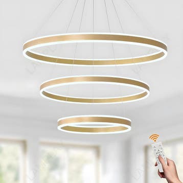 LED Kroonluchter 3 Ringen - Dimbaar | Retourdeal 47% KORTING, Huis en Inrichting, Lampen | Kroonluchters, Ophalen of Verzenden