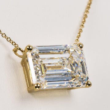 Ketting met hanger - 14 karaat Geel goud - 10.37ct. tw.