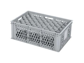BASIC glazenkrat - 600 x 400 x H 224 mm voor 40 glazen -, Ophalen of Verzenden, Nieuw