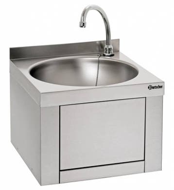 Bartscher Handwasbak met kniebediening, Verzenden