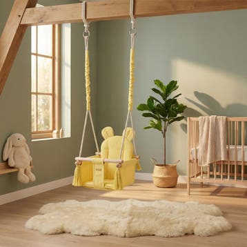 Baby schommelstoel Katoen | Creme | Nieuw | Scherpe Prijs, Overige kleuren, Nieuw, Ophalen of Verzenden, Eén