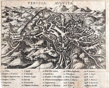 Italië - Perugia; Pflaumern - Perusia Augusta - 1650, Boeken, Nieuw