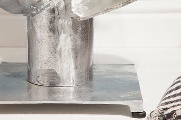 Maritieme salontafel OCEAN M 60cm antiek zilver rond, Huis en Inrichting, Ophalen of Verzenden, Nieuw