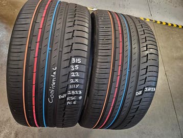 315/35/22 111Y CONTINENTAL PREMIUMCONTACT6 RSC* 5,8MM PROFIE, Auto-onderdelen, Banden en Velgen, Ophalen, Gebruikt, Overige maten