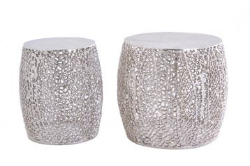 Set van 2 filigrane design salontafels ABSTRACT LEAF antiek, Huis en Inrichting, Ophalen of Verzenden, Nieuw
