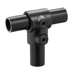 Buiskoppeling Kort T-stuk Ø 33,7 mm Zwart Gelakt, Verzenden, Nieuw