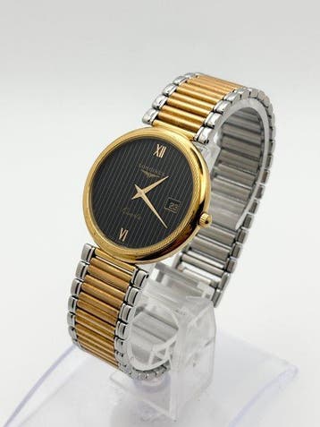 Longines - Longines Vintage Quartz Date – Black Striped Dial
