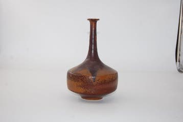 H. 23,5cm - Studiokeramik - Vaas - Steengoed - Duitsland /