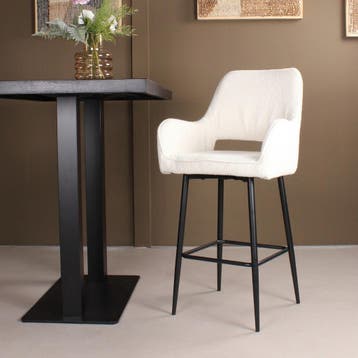 Lenon barkruk boucle 2.0 - 65 cm - ivoor, Ophalen of Verzenden, Nieuw