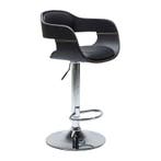 *WOONWINKEL* Kare Design Costa Zwart Barkruk Met Rugleuning, Verzenden, Nieuw