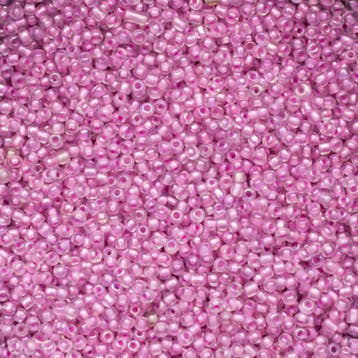 Per 20 gram Rocailles 12/0 oud roze transparant Luminous..., Hobby en Vrije tijd, Kralen en Sieraden maken, Ophalen of Verzenden