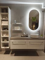 Showmodel design badmeubel 160cm met waskom mat wit - 0022, Ophalen, Nieuw, 150 tot 200 cm, Wastafelkast