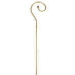 Luxe Sinterklaas krul staf metaal 203 cm - Sinterklaas acc.., Verzenden, Nieuw