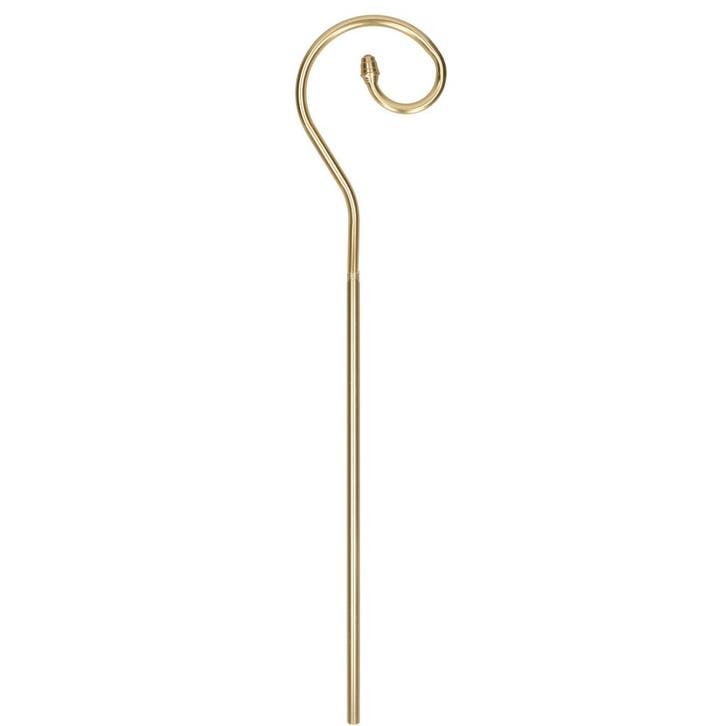 Luxe Sinterklaas krul staf metaal 203 cm - Sinterklaas acc.., Diversen, Sinterklaas, Verzenden