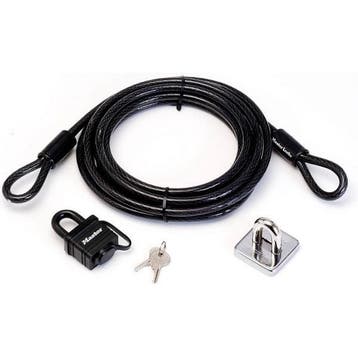 Kabelslot | Master Lock | 8271EURDAT | 450 x Ø 1 cm, Doe-het-zelf en Verbouw, IJzerwaren en Bevestigingsmiddelen, Verzenden, Nieuw