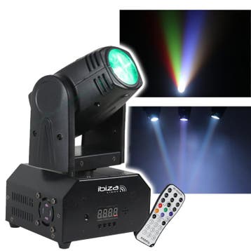 Ibiza Light LMH250-RC 1x 10W RGBW Movinghead, Verzenden, Nieuw, Overige typen
