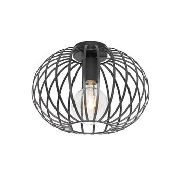 Design plafondlamp zwart 30 cm - Johanna, Verzenden, Nieuw