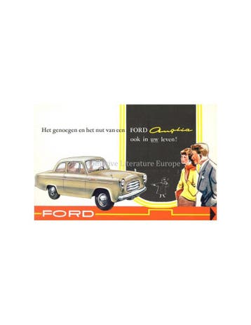 1956 FORD ANGLIA BROCHURE NEDERLANDS, Nieuw, Ford, Author