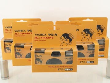 Yashica 5x 35mm Single Use Camera - 2026 (27 Exposures, ISO, Nieuw