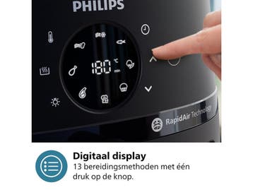 Philips 2000 Series Airfryer NA230/00 - RapidAir - 6.2L -, Verzenden, Nieuw
