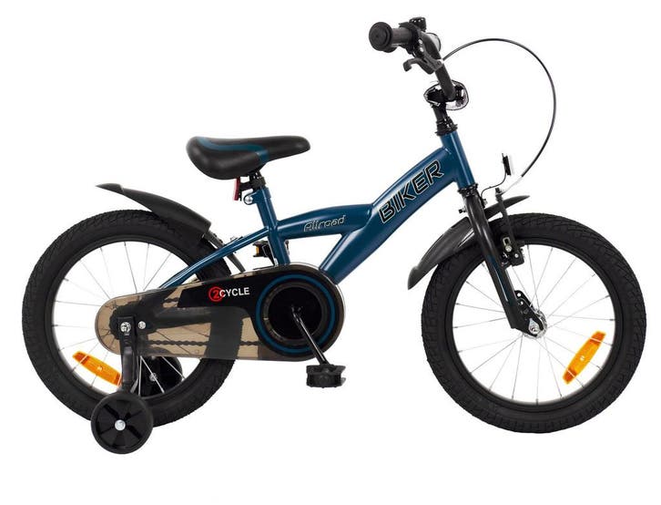 2Cycle Biker kinderfiets 16 inch (4 tot 6 jaar) voor jongens, Fietsen en Brommers, Fietsen | Jongens, 16 inch, Nieuw, Verzenden