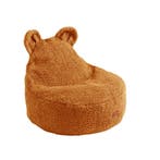 Cognac kinderzitzak Beer van zachte bouclé stof voor comf.., Ophalen of Verzenden, Nieuw