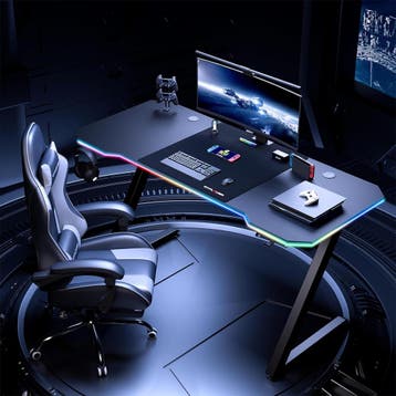 GTPLAYER Gamingtafel, gamingbureau, 120 x 60 cm, pc-tafel, g, Verzenden, Zo goed als nieuw