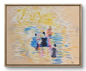 René Mels (1909-1977) - Composition abstraite aquatique au