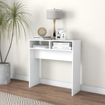 vidaXL Wandtafel 78x30x80 cm bewerkt hout wit, Verzenden, Nieuw, 60 cm of meer
