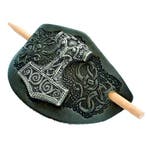 Haarspeld met metalen Thors Hamer, Zwart, Verzenden, Nieuw, Haarspeld