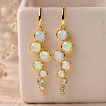 Zonder minimumprijs - Oorbellen Zilver - Gemengde edelstenen, Sieraden, Tassen en Uiterlijk, Oorbellen, Nieuw