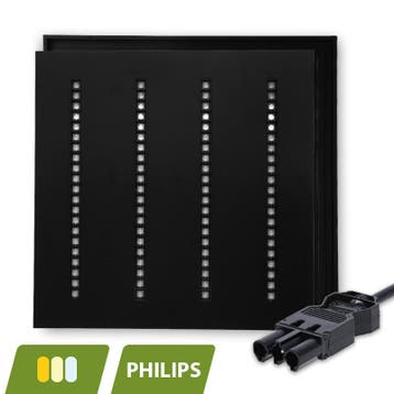LOUVRE LED PANEEL | NOVA ZWART | 60X60CM | 30W | CCT-SWITCH, Ophalen of Verzenden, Nieuw in verpakking